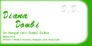 diana dombi business card